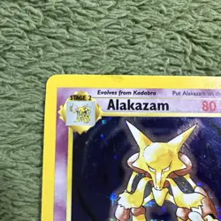 Pokemon Alakazam TCG Base Set Holo Unlimited Rare Card 1/102 1999 - Image 2
