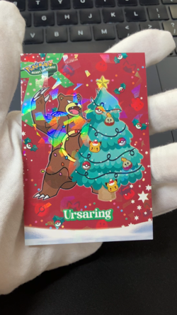 Ursaring Ice Holo Pokemon 2024 Card Database Merry Christmas - Image 2