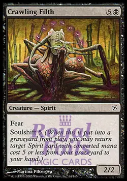 Crawling Filth 3x FOIL BOK MTG Betrayers Kamigawa Common MINT black - Image 1