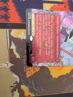 MTG Gwen Stacy marvel spider man NM borderless foil 0209 - Image 4