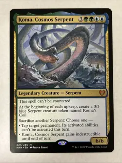 Koma, Cosmos Serpent #221 Regular LP - MTG Kaldheim - Image 1