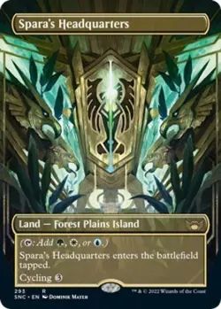 MTG English Spara's Headquarters (Borderless) NM Normal Streets of New Capenna - Image 1