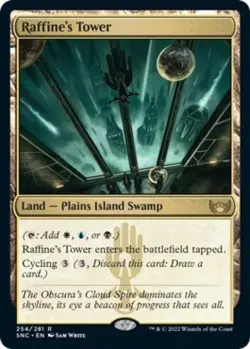 MTG English Raffine's Tower NM Normal Streets of New Capenna - Image 1