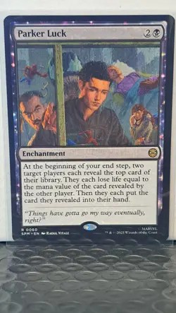 MTG Spider-Man - Parker Luck #60 (Rare Enchantment) - Image 2