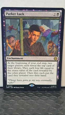 MTG Spider-Man - Parker Luck #60 (Rare Enchantment) - Image 3