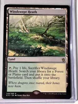 MTG Khans of Tarkir Fetch Land Set Delta+Strand+Mire+Heath+Foothills - Image 4