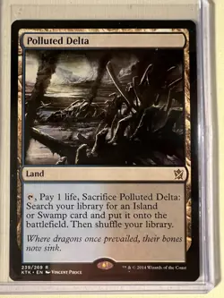 MTG Khans of Tarkir Fetch Land Set Delta+Strand+Mire+Heath+Foothills - Image 5