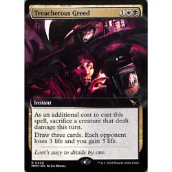 MTG - Treacherous Greed - Murders at Karlov Manor - Image 1