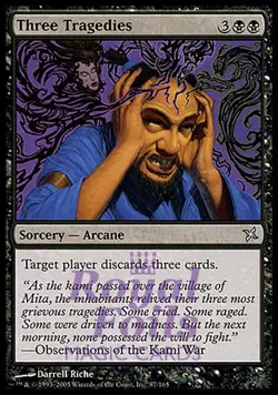 Three Tragedies 2x FOIL BOK MTG Betrayers Kamigawa Uncommon MINT black - Image 1