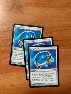 x3 MTG Serum Tank LP Mirrodin Magic the Gathering x3 - Image 1