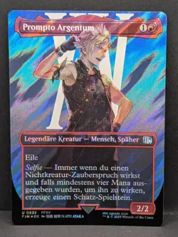 Prompto Argentum SURGE FOIL Final Fantasy 15 FFXV MTG Magic Gathering GERMAN NM - Image 1