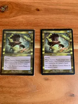 x2 MTG Cavern Harpy LP, English Planeshift MTG Magic the Gathering - Image 1