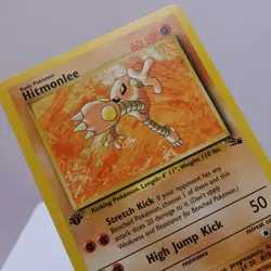 Pokemon TCG - Hitmonlee 22/62 Fossil Rare 1st Edition WOTC 1999 - NM - Image 1