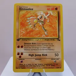 Pokemon TCG - Hitmonlee 22/62 Fossil Rare 1st Edition WOTC 1999 - NM - Image 2