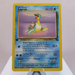 Pokemon TCG - Lapras 25/62 Fossil Rare 1st Edition WOTC 1999 - EXC/NM - Image 2