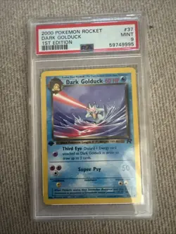 2000 Pokemon Dark Golduck Team Rocket 1st Edition #37 PSA 9 Mint Pokemon WOTC - Image 1