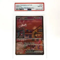 2023 POKEMON SVP EN-SV BLACK STAR PROMO 151 ULTRA-PREMIUM COLL #053 MEW EX PSA 8 - Image 1
