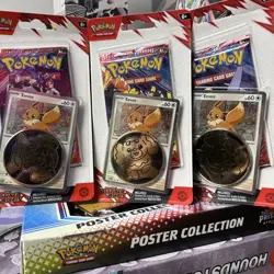 3 set of Pokemon Destined Rivals Blister Pack | Eevee Promo | BRAND NEW - Image 1