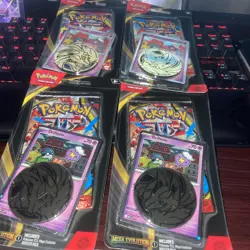Set of 4 Drifloon/Drifblim Checklane Blister Mega Evolution Pokemon - Image 1