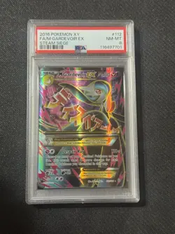 2016 POKEMON XY GARDEVOIR EX STEAM SIEGE #112 PSA 8 Shiny Full Art - Image 1