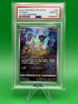 PSA 10 Mew VSTAR Universe 183/172 Japanese Pokemon AR Art Rare - Image 1