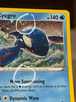 BLEED ERROR SWIRL Kyogre 036/159 Cosmos Holo Rare Promo Pokemon Crown Zenith - Image 1