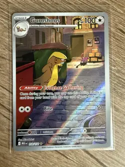 Pokemon TCG Gumshoos 153/132 Mega Evolution Illustration Rare - Image 1