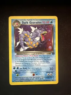 Pokemon 1999 Dark Gyarados Holo PRE RELEASE Stamp SP Team Rocket Very Rare 8/82 - Image 1