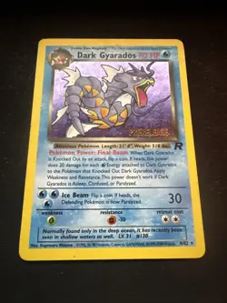 Pokemon 1999 Dark Gyarados Holo PRE RELEASE Stamp SP Team Rocket Very Rare 8/82 - Image 2