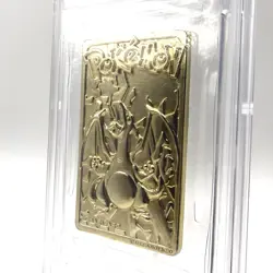 1999 Pokemon Charizard #6 24k Gold Plated Burger King Promo PSA 6 - Image 2
