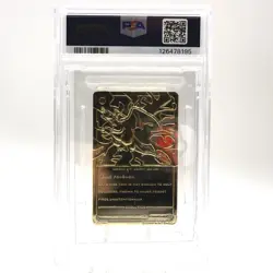 1999 Pokemon Charizard #6 24k Gold Plated Burger King Promo PSA 6 - Image 3