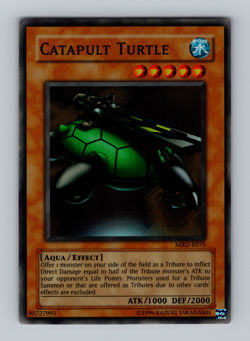 Catapult Turtle MRD-E Near Mint Super Rare Europe Yugioh 2003 - Image 1