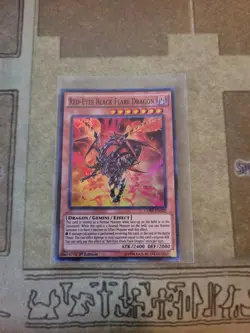 YUGIOH RED-EYES BLACK FLARE DRAGON CORE-EN020 SUPER 1ST ED NM - Image 1