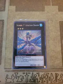 YUGIOH NUMBER 17: LEVIATHAN DRAGON CT08-EN001 SECRET LIMITED ED NM - Image 1