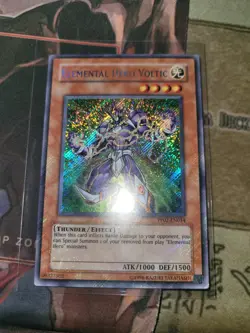 YUGIOH ELEMENTAL HERO VOLTIC PP02-EN014 SECRET UNLIMITED ED LP BLEED HOLO - Image 3