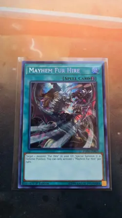Yugioh Mayhem Fur Hire DASA-EN025 Secret Rare NM 1st Edition - Image 1
