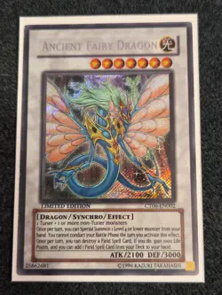 Yugioh Ancient Fairy Dragon CT06-EN002 Secret Rare Limited Edition LP - Image 1