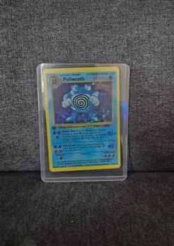 Mint Condition poliwrath Base Set HOLO RARE Pokemon card - Image 1