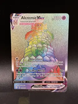 Alcremie Vmax 073/072 Shining Fates - NM Full Art Rainbow Rare Pokemon Card - Image 1