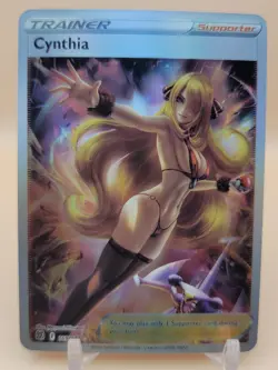 ❤ CYNTHIA Trainer Pokemon Anime Waifu Card Girl Foil Doujin Holo ACG❤ - Image 1