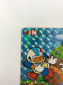 LP Nintendo SUPER MARIO WORLD Card No.16 Mario vs Chargin' Chuck Prism JAPAN - Image 2