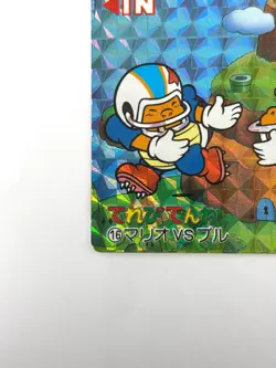 LP Nintendo SUPER MARIO WORLD Card No.16 Mario vs Chargin' Chuck Prism JAPAN - Image 4