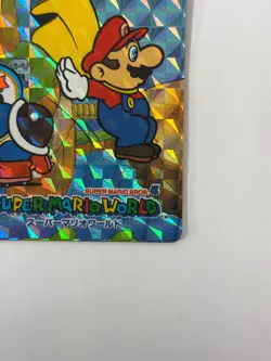 LP Nintendo SUPER MARIO WORLD Card No.16 Mario vs Chargin' Chuck Prism JAPAN - Image 5