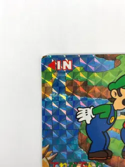 LP Nintendo SUPER MARIO WORLD Card No.3 Mario Luigi Princess Peach Prism JAPAN - Image 2