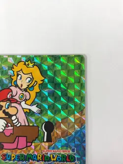 LP Nintendo SUPER MARIO WORLD Card No.3 Mario Luigi Princess Peach Prism JAPAN - Image 3