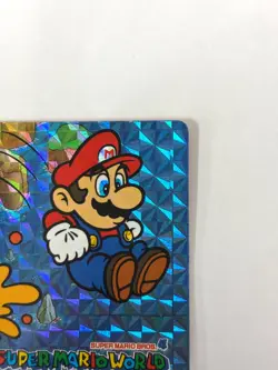 LP Nintendo SUPER MARIO WORLD Card No.7 Mario vs Blargg Prism Holo JAPAN - Image 3