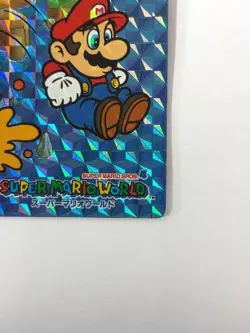 LP Nintendo SUPER MARIO WORLD Card No.7 Mario vs Blargg Prism Holo JAPAN - Image 5