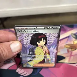 Pokemon TCG Erika's Invitation Scarlet & Violet Holo Ultra Rare Card 196/165 - Image 3