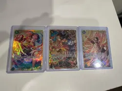 Sabo Luffy Ace SEC OP13-118 Japanese ONE PIECE Card Carrying on His Will NM - Image 2