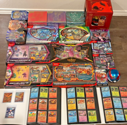Pokemon Card Lot Sealed & Binders Collection Scarlet Violet Etbs, Charizard Box - Image 3